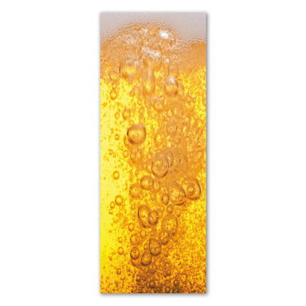 Υφασμάτινο αυτοκόλλητο ψυγείου που απεικονίζει μπύρα με λίγο αφρό . Είναι ανθεκτικό και κολλάει και ξεκολλάει εύκολα.Μπορείτε να μας ζητήσετε να εκτυπωθεί σε ότι διάσταση θέλετε. Το θέμα προσαρμοζεται ανάλογα στη διάσταση που θέλετε.Το παράδειγμα που παρουσιάζουμε στην απομονομένη εικόνα του θέματος αφορά ψυγείο με διάσταση 75cm πλάτος x 200cm ύψος.