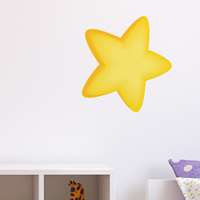 Αυτοκόλλητο τοίχου από βινύλιο που απεικονίζει ένα κίτρινο αστέρι. Είναι ανθεκτικό και κολλάει και ξεκολλάει εύκολα.Μπορείτε να μας ζητήσετε να εκτυπωθεί σε ότι διάσταση θέλετε. 