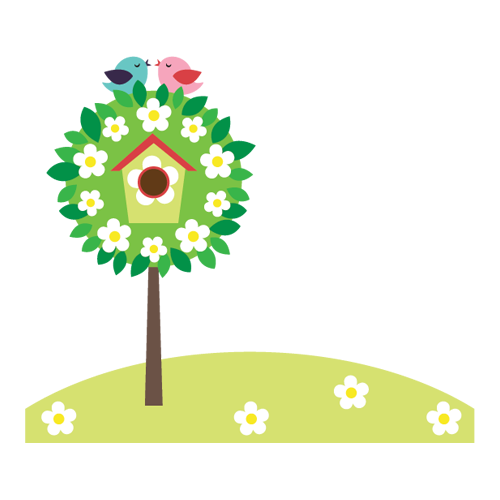 Αυτοκόλλητο τοίχου από βινύλιο που απεικονίζει δύο πουλάκια πάνω σε ένα δέντρο με φωλιά και στη βάση γρασίδι και λουλούδια. Είναι ανθεκτικό και κολλάει και ξεκολλάει εύκολα.Μπορείτε να μας ζητήσετε να εκτυπωθεί σε ότι διάσταση θέλετε. 