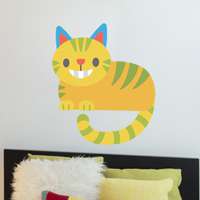 Αυτοκόλλητο τοίχου από βινύλιο που απεικονίζει μια γάτα. Είναι ανθεκτικό και κολλάει και ξεκολλάει εύκολα.Μπορείτε να μας ζητήσετε να εκτυπωθεί σε ότι διάσταση θέλετε. 