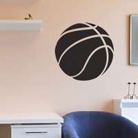 Αυτοκόλλητο τοίχου από βινύλιο που απεικονίζει μια μπάλα του μπάσκετ. Είναι ανθεκτικό και κολλάει και ξεκολλάει εύκολα.Μπορείτε να μας ζητήσετε να εκτυπωθεί σε ότι διάσταση και χρώμα θέλετε. 