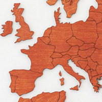 Ξύλινος παγκόσμιος χάρτης τοίχου ΚΕΡΑΣΙΑ - (190 x 110) / Κενός Κωδικός: 90751 
